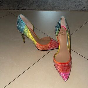 INC rainbow heels